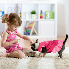 Weewooday tenue rose pour animal domestique, style mignon et pratique.