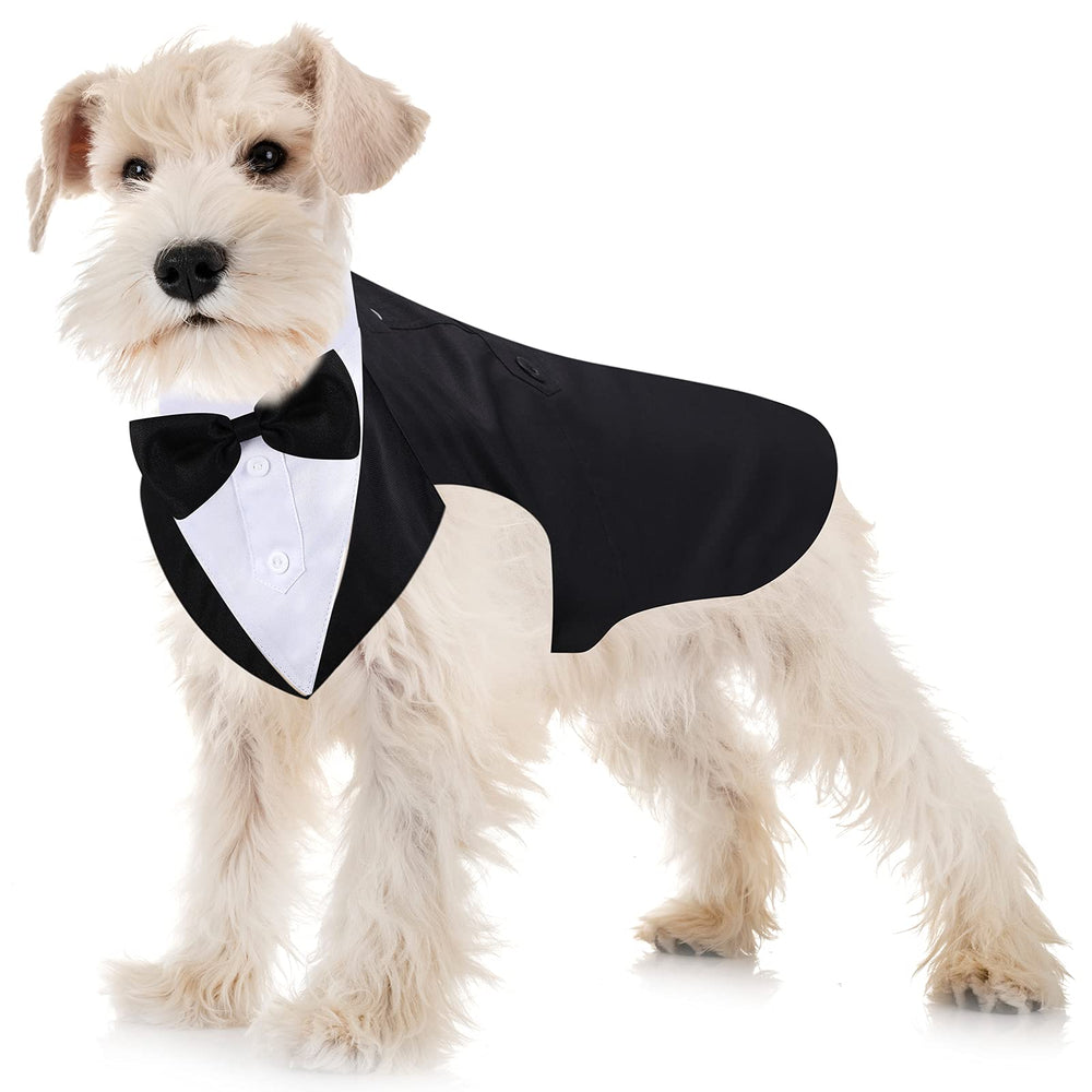 Weewooday Tuxedo chien – noeud papillon élégant pour mariages et fêtes