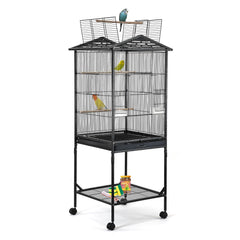 WeGear cage oiseaux 47 pouces, espace spacieux pour perruches et cockatiels.