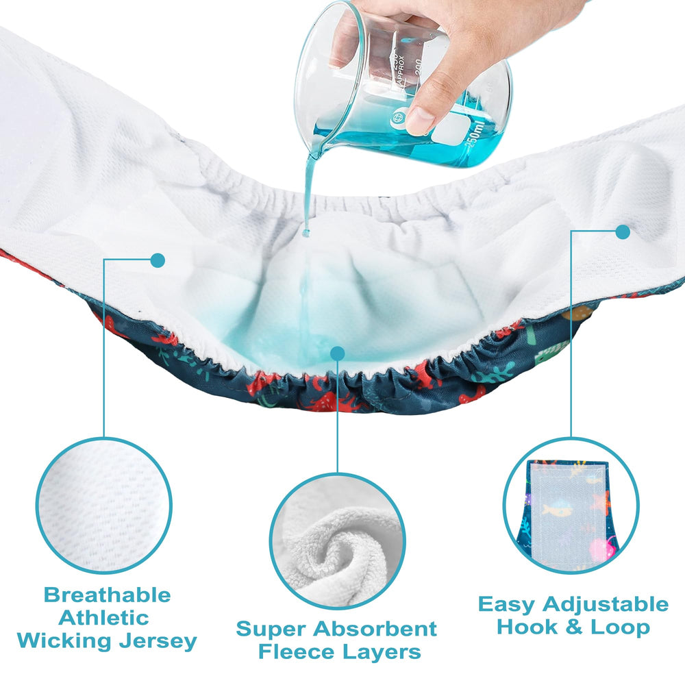 Wegreeco absorption couche douce pour chien mâle marine, texture confortable et absorbante.