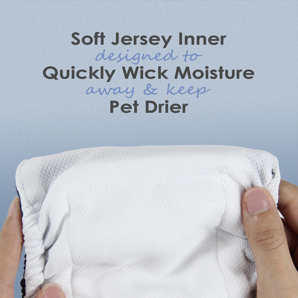 Wegreeco bandeau ventre chien motif chic 5, idéal lors des sorties pour limiter les accidents.