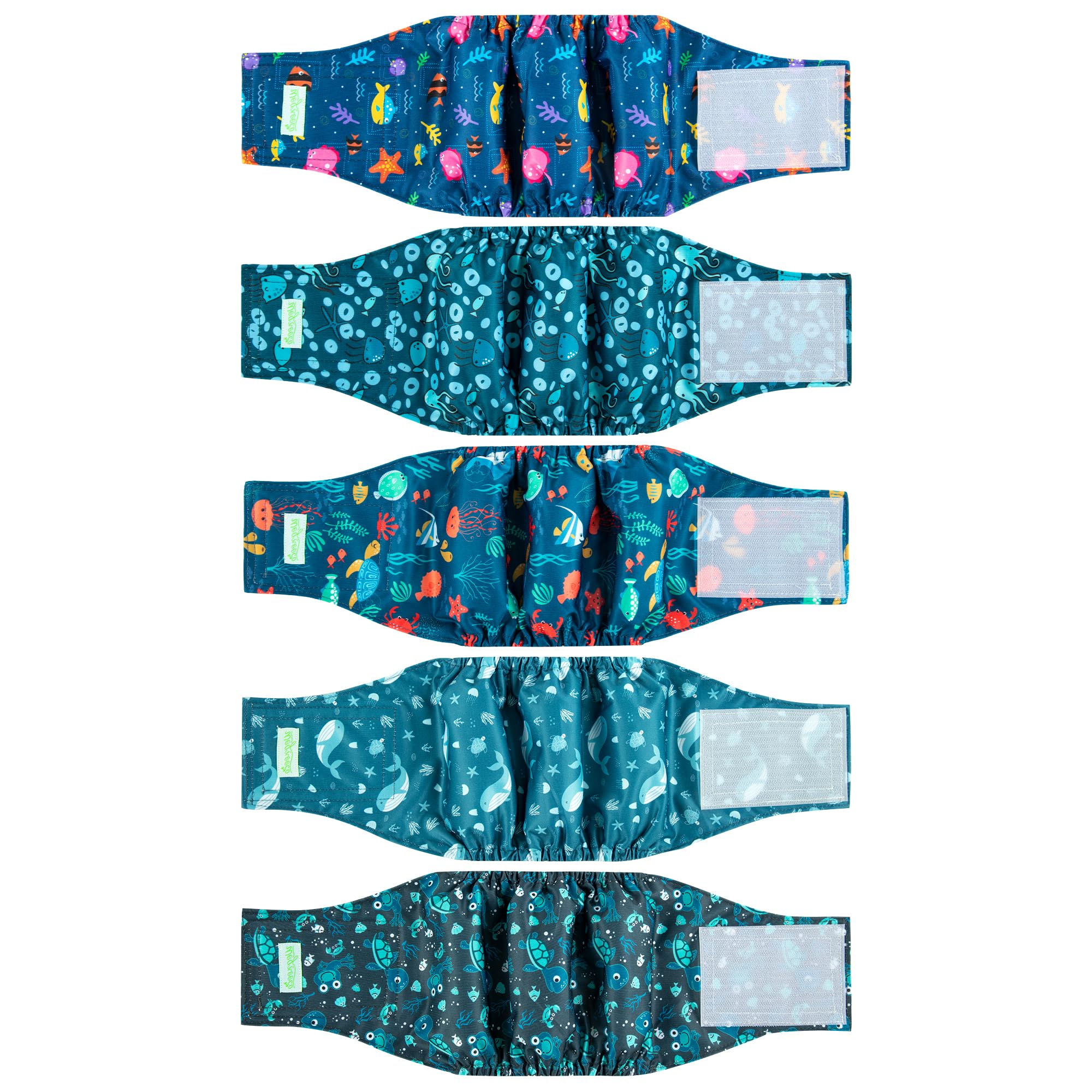Wegreeco bandes ventrales chien mâle marine, absorption efficace pour garder votre chien au sec.