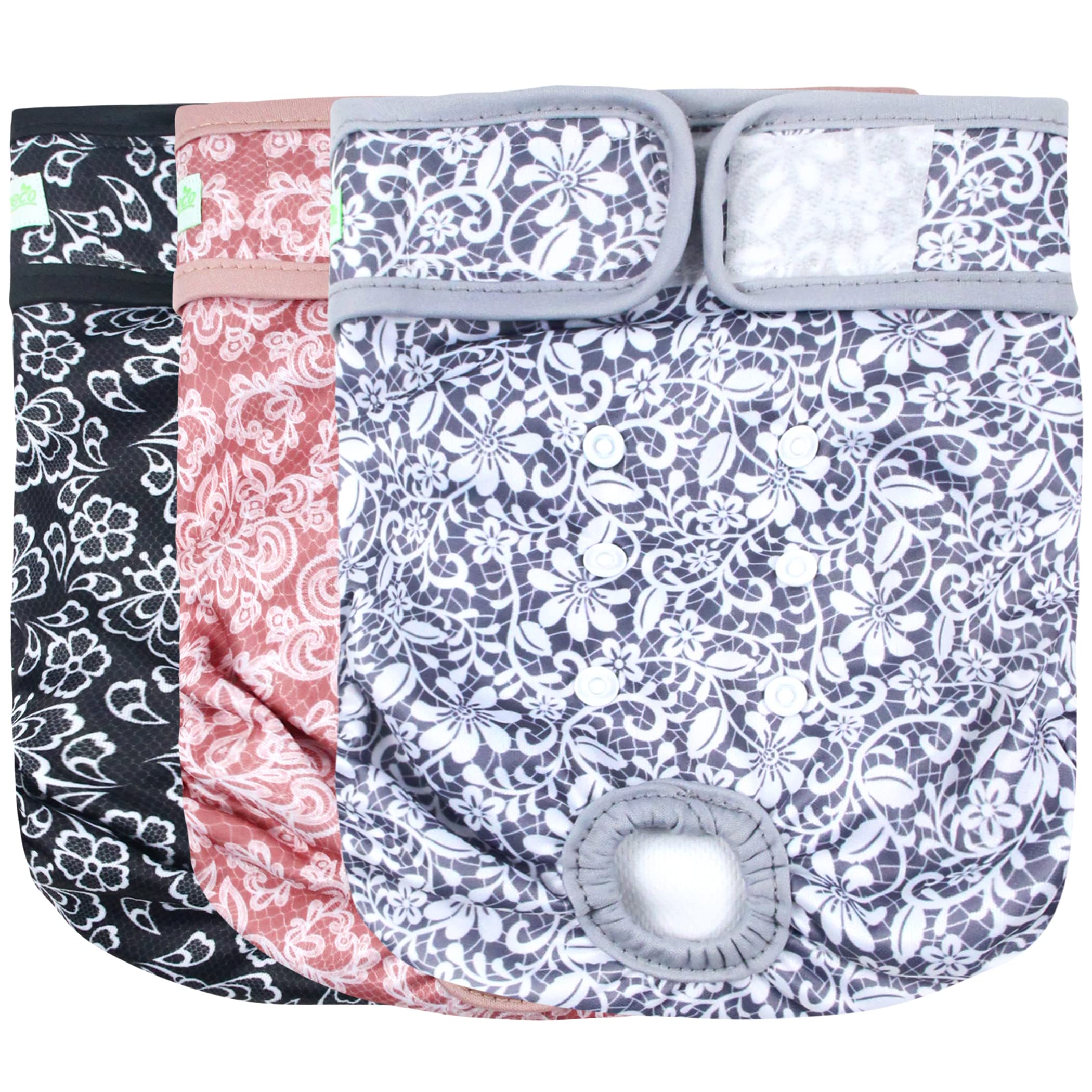 Couches Wegreeco Lace Large rose: confort doux et absorption