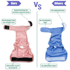 Protection absorbante pour chien en chaleur, usage domestique pratique avec Wegreeco