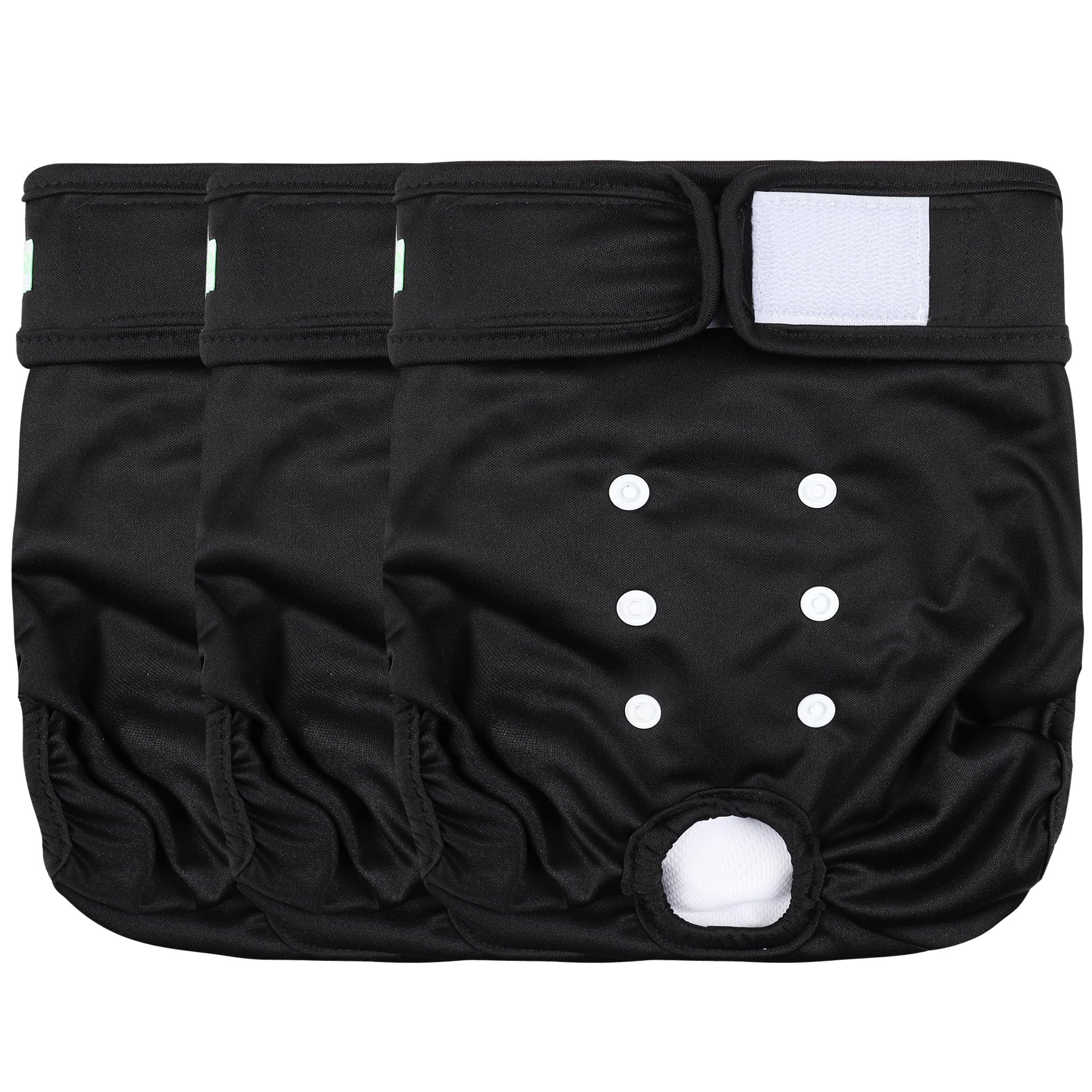 Couches Wegreeco pour chienne femelle — ensemble noir XL, confort durable.