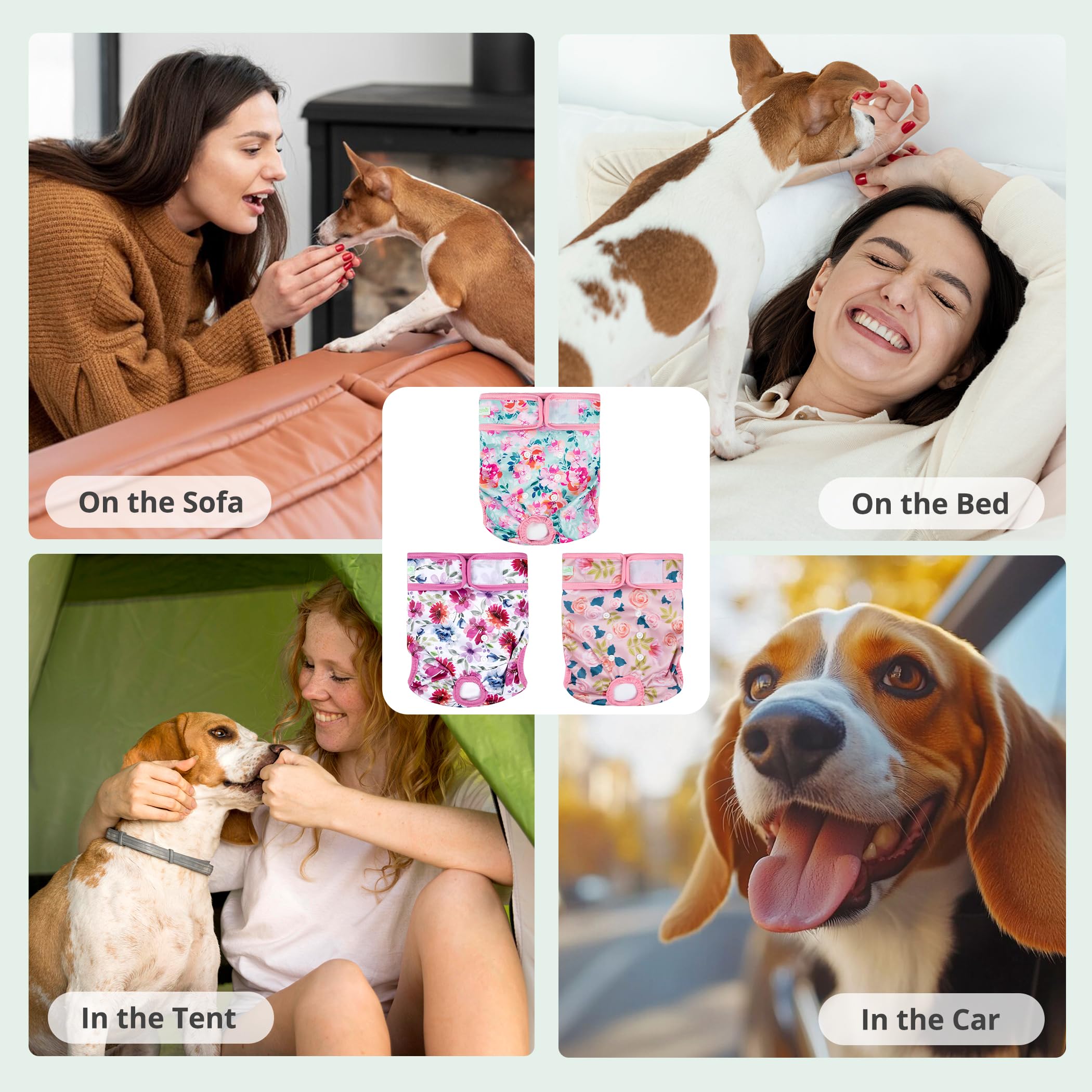 Wegreeco couches chien lavables impression encre moyenne 07 – entretien simple et durable au quotidien.