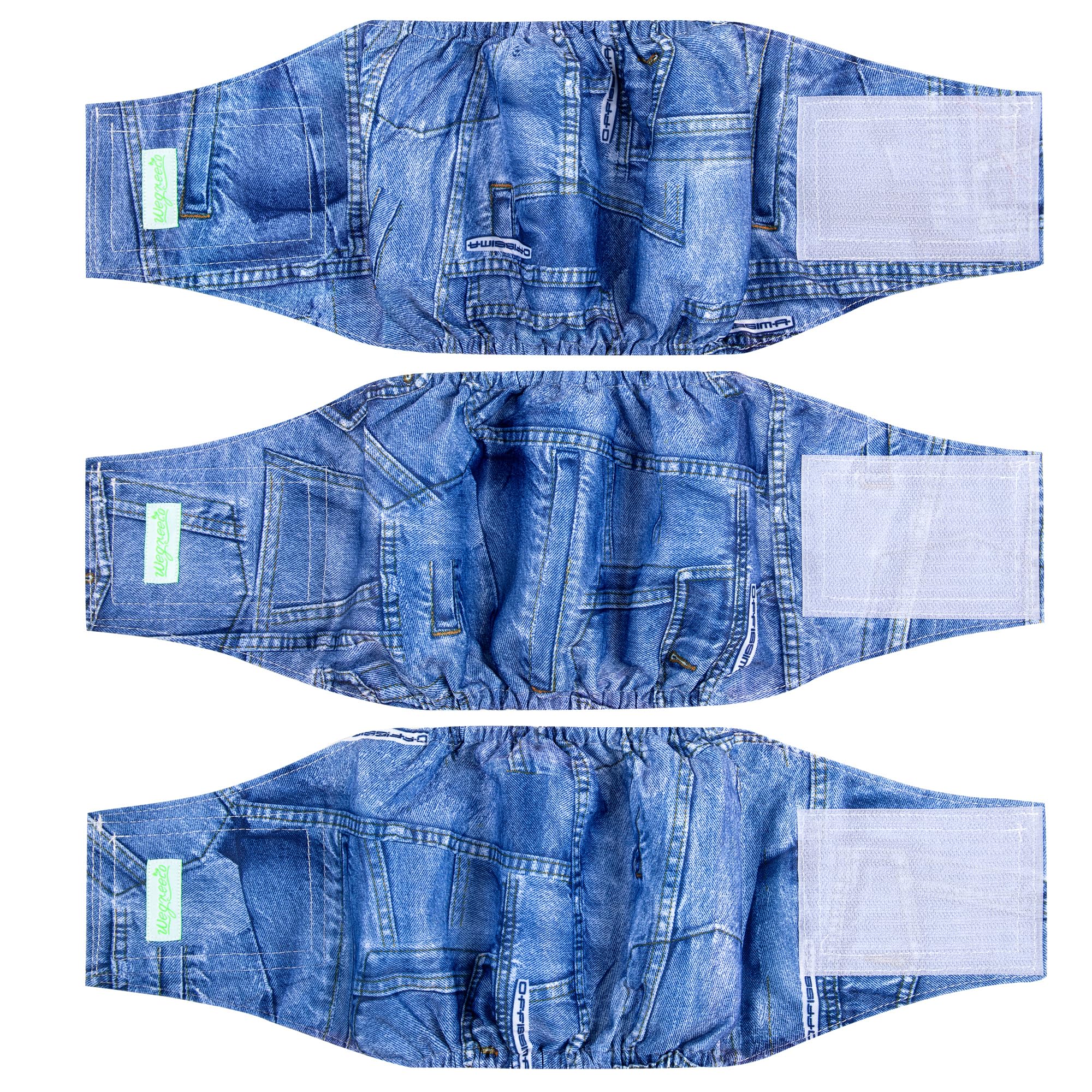 Wegreeco lot de 3 protections ventrales pour chien mâle, pratique et économique.