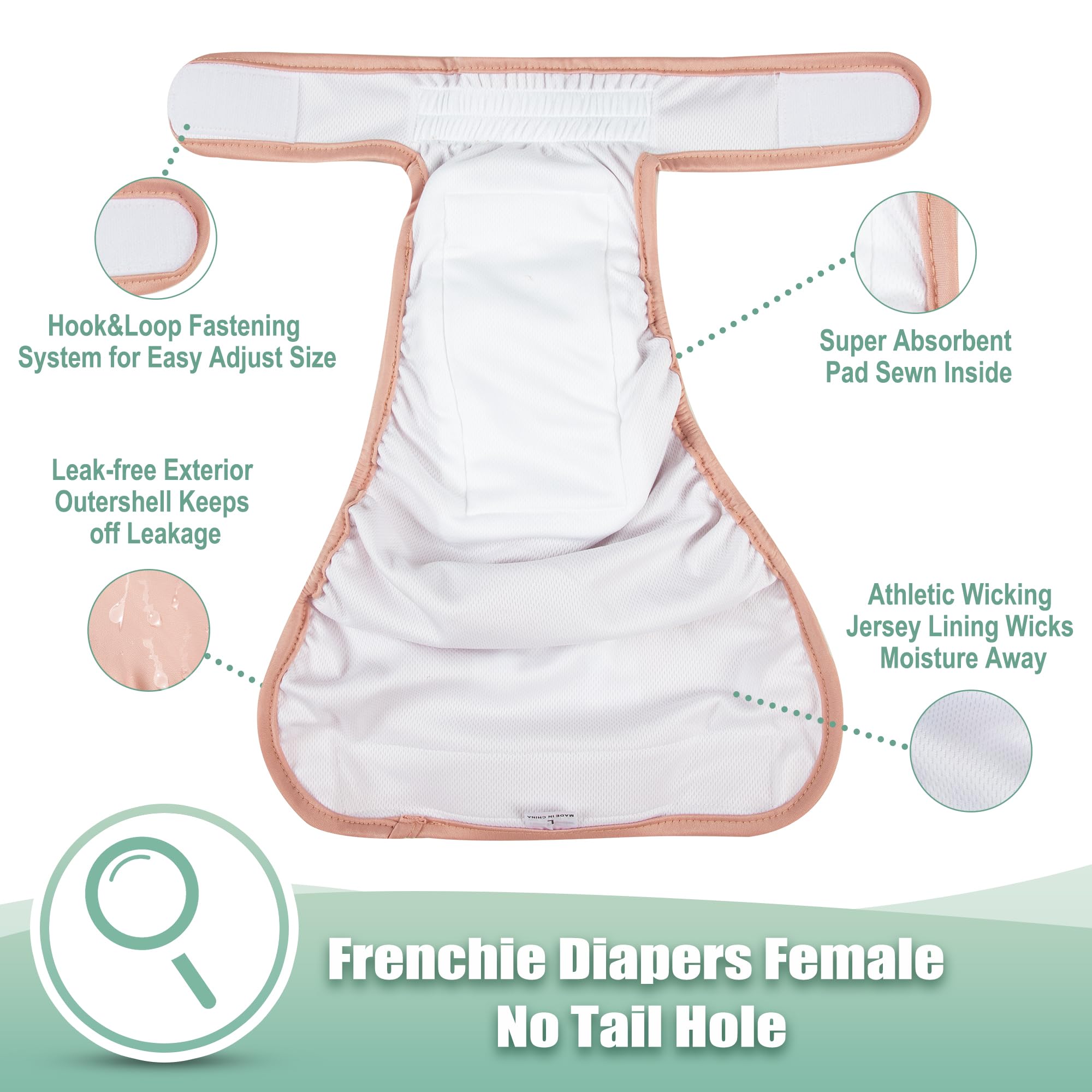 wegreeco système d'attache velcro et snaps — fixation précise et pratique