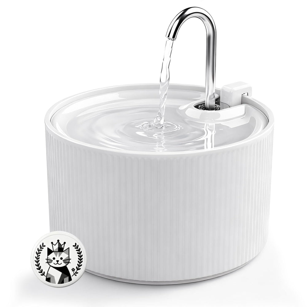 WEINIDASI fontaine-chat ceramique 2,2 L – réservoir pratique et hygiénique.