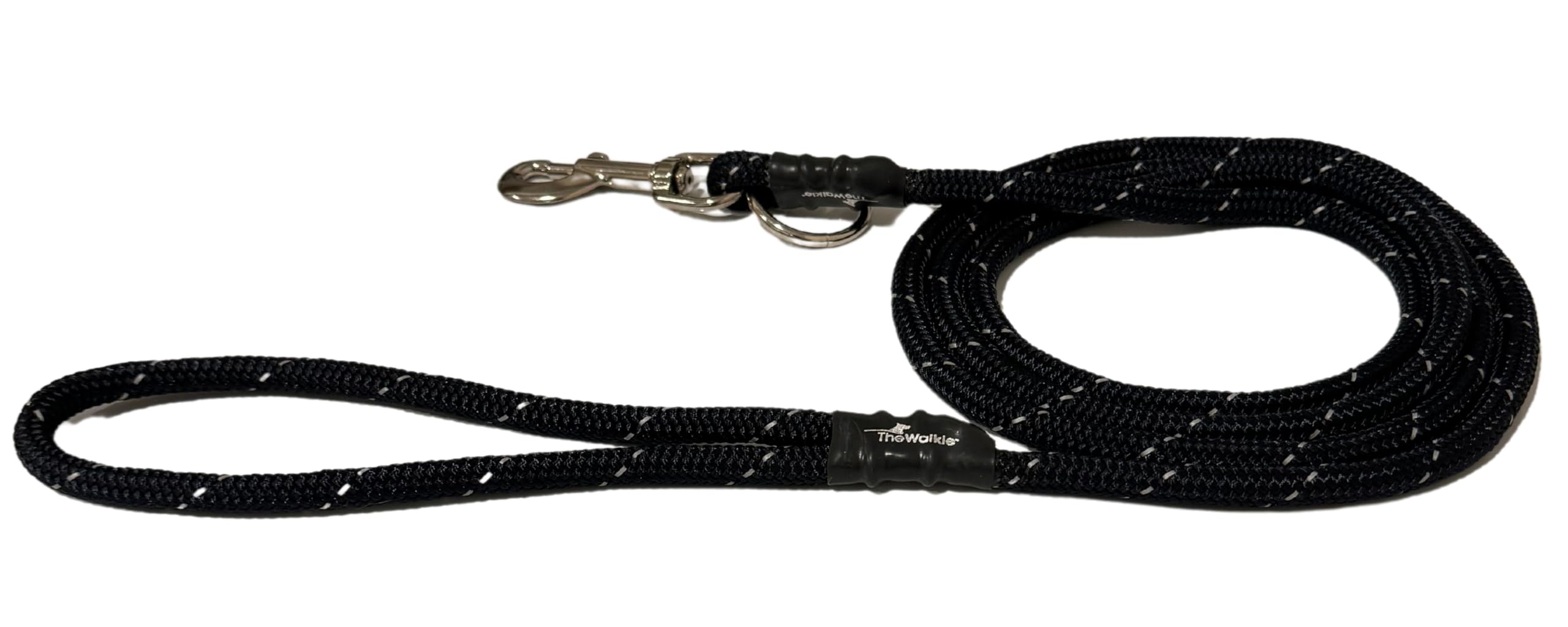 Laisse Weiss Walkie sans traction en noir pour des balades calmes et confortables.