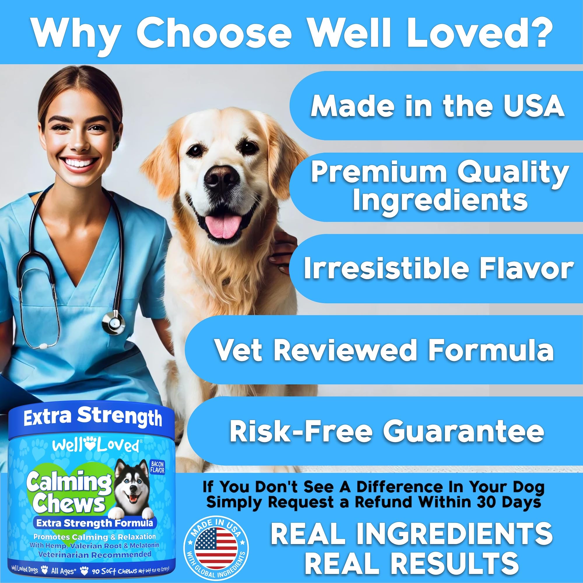 Well Loved vet-recommande-pour-chien, formulation naturelle pour confort et bien-être.