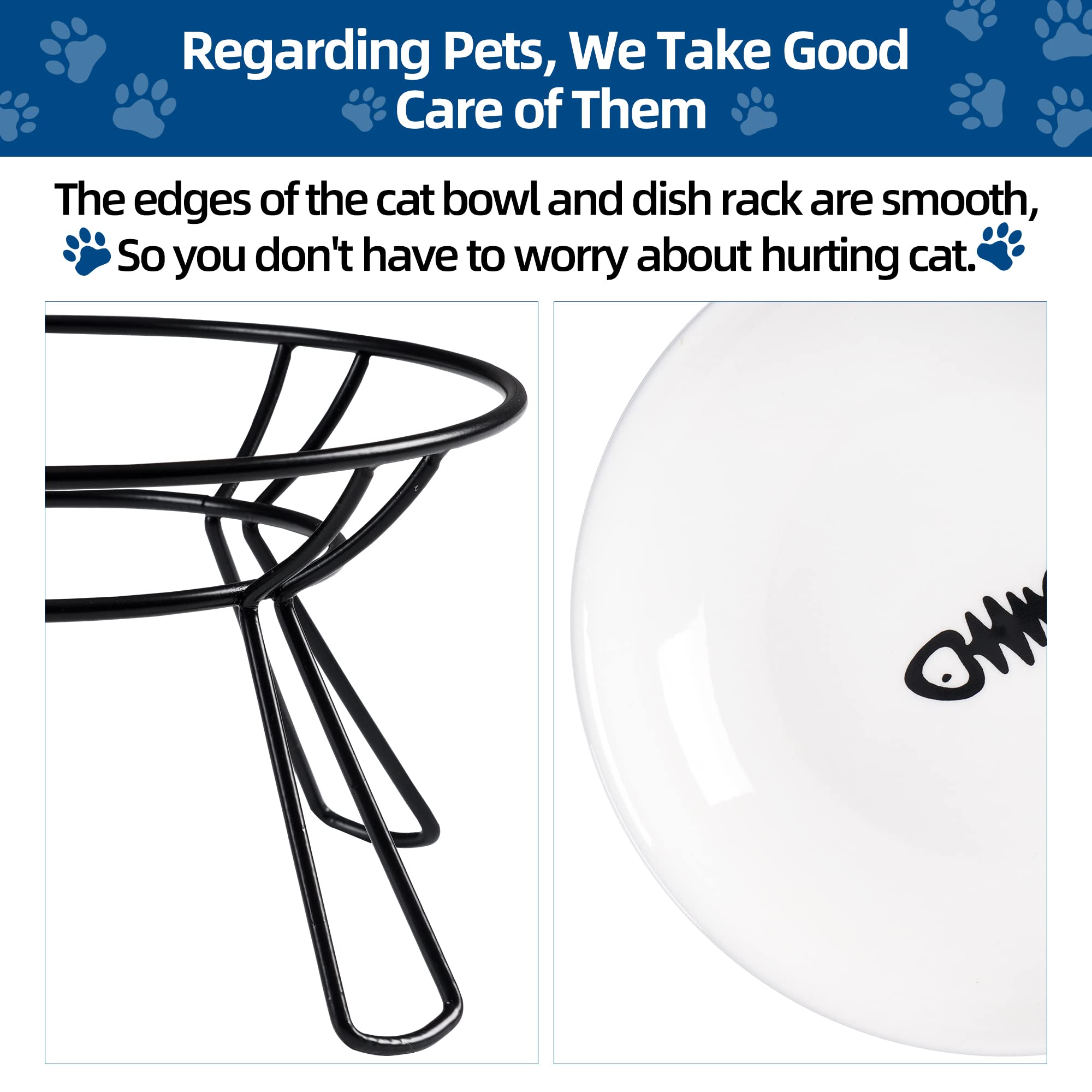 Wellbro bol chat design patte: esthétique décorative dans la cuisine.