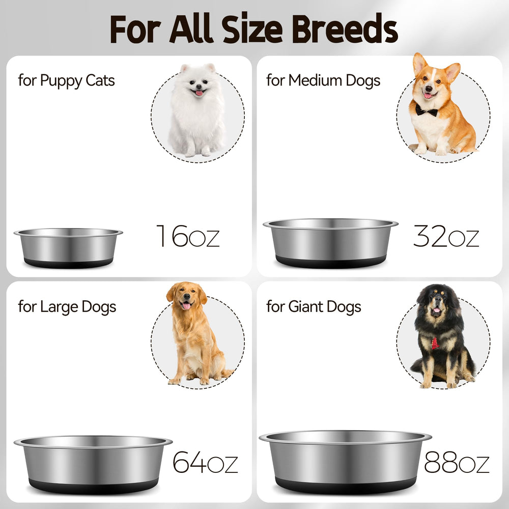 Wellbro gamelle chien inox nettoyage facile grâce à sa surface polie et durable.
