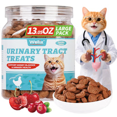 Wellix croquettes sante tractus urinaire pour chat intérieur, soutien quotidien.