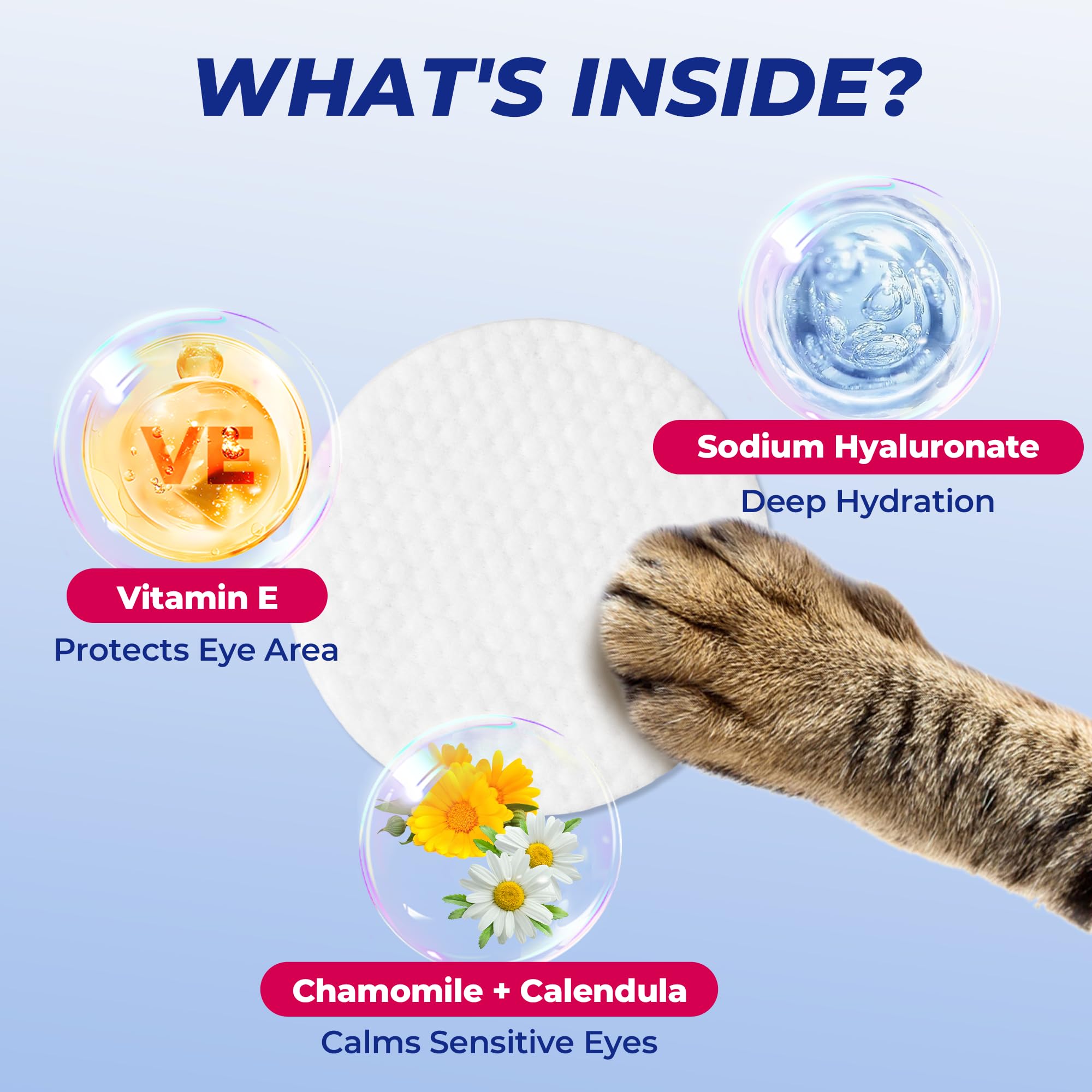 Wellix Lingettes Yeux – grand format facile à utiliser au quotidien