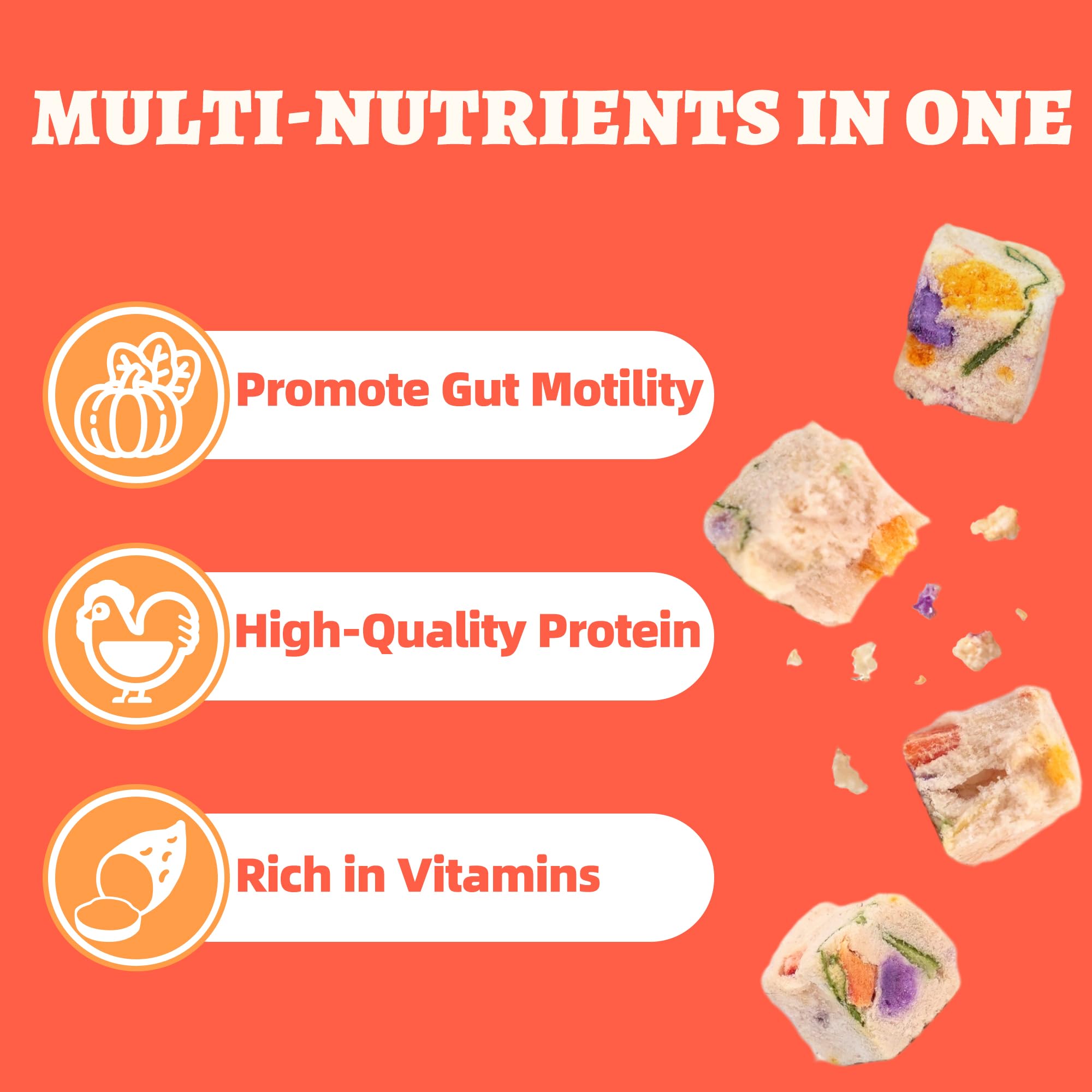 Protéines et vitamines Wellix, soutien potentiel à l'immunité et à la digestion.