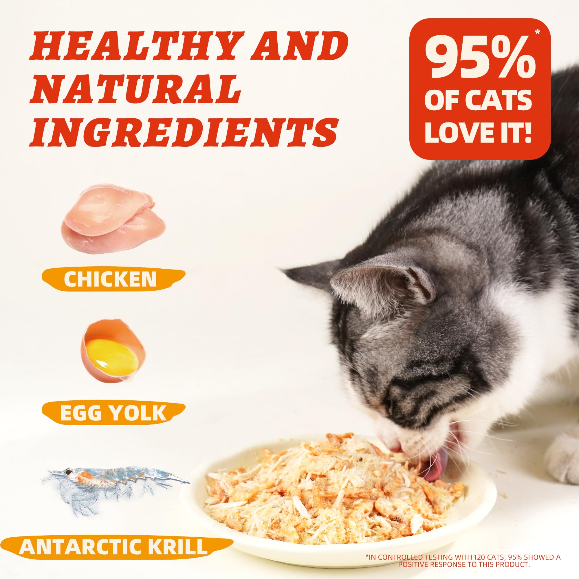 Wellix Topper Chat poulet lyophilisé, source de protéines pour le pelage.