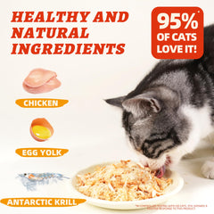 Wellix Topper Chat poulet lyophilisé, source de protéines pour le pelage.
