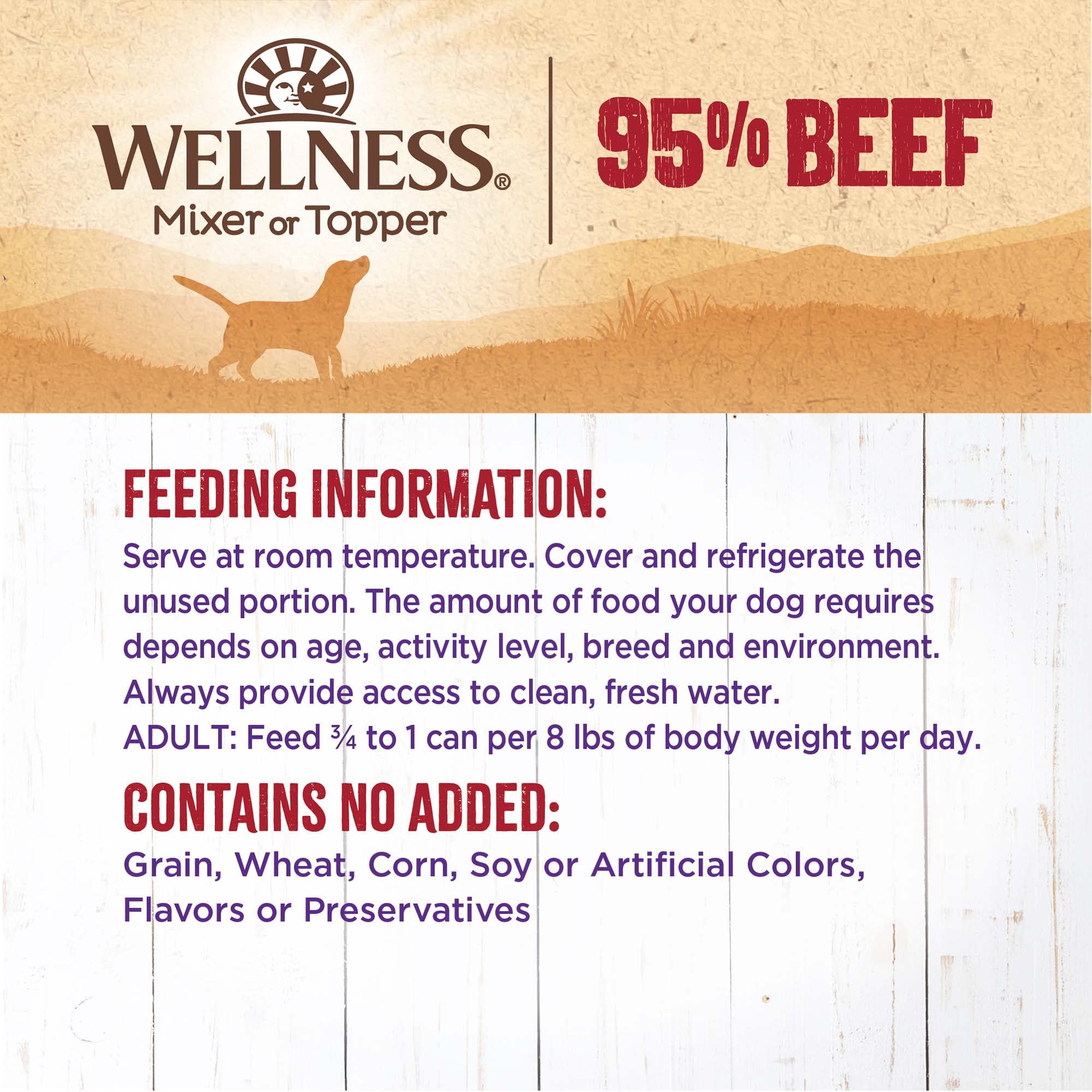 Emballage de 12 boîtes Wellness 95% Bœuf pour planification des repas
