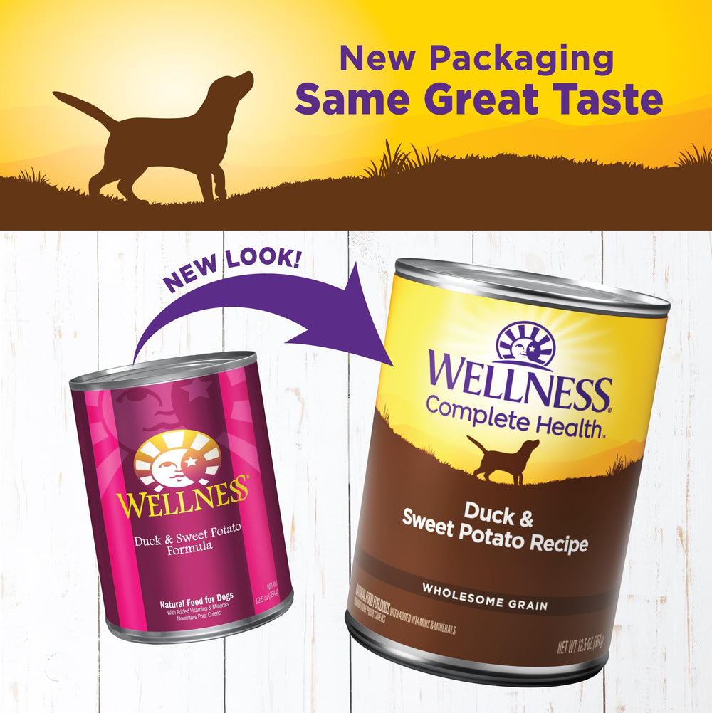 Wellness Complete Health: pate lisse au canard et patate douce, appétit facilité