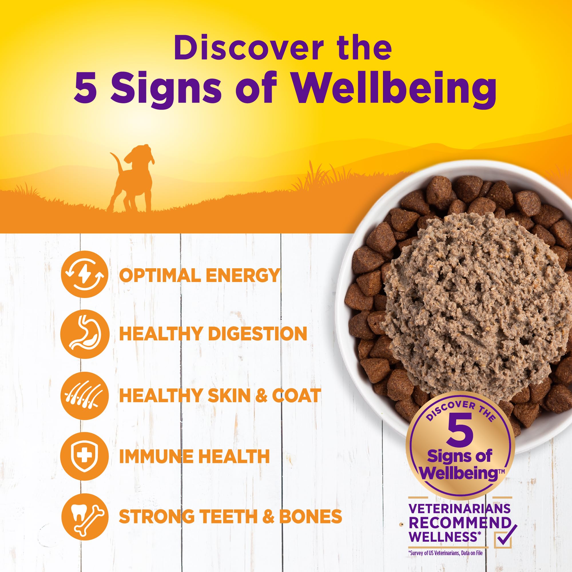 Wellness Complete Health chiot, antioxydants, peuvent soutenir les défenses naturelles.