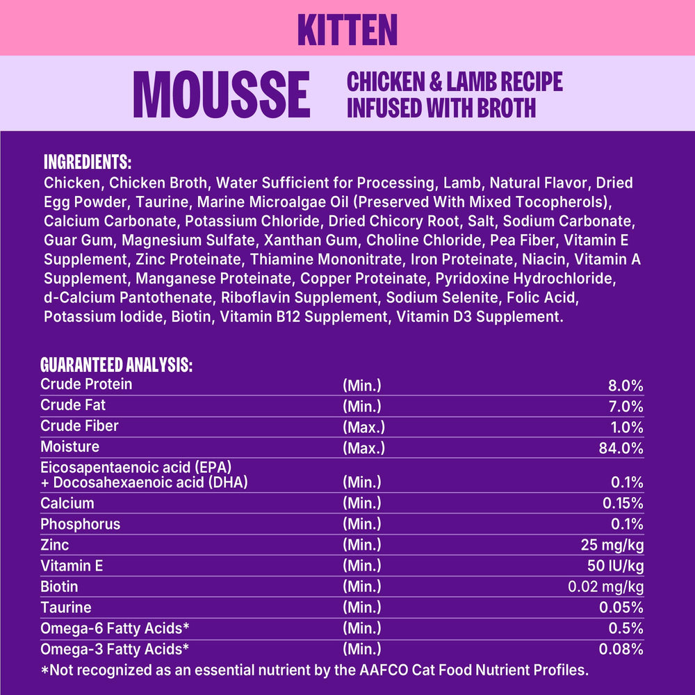Sans arômes artificiels Wellness Appetizing Entrées Mousse Chaton