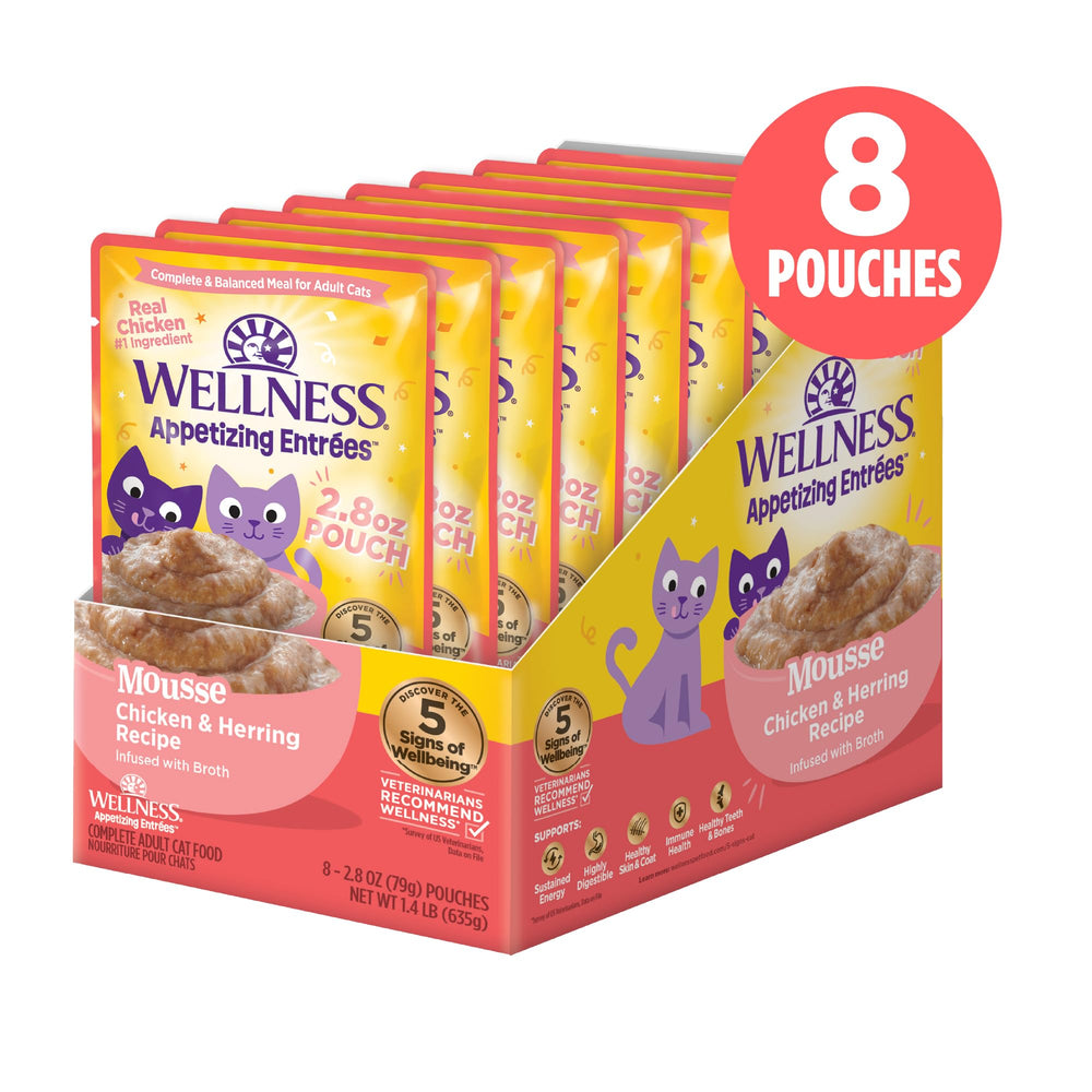 Texture soyeuse et bouillon riche, idéal pour les repas quotidiens des chats