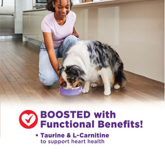 Wellness Bowl Boosters application-dans-bol montre comment saupoudrer le topping sur le repas.