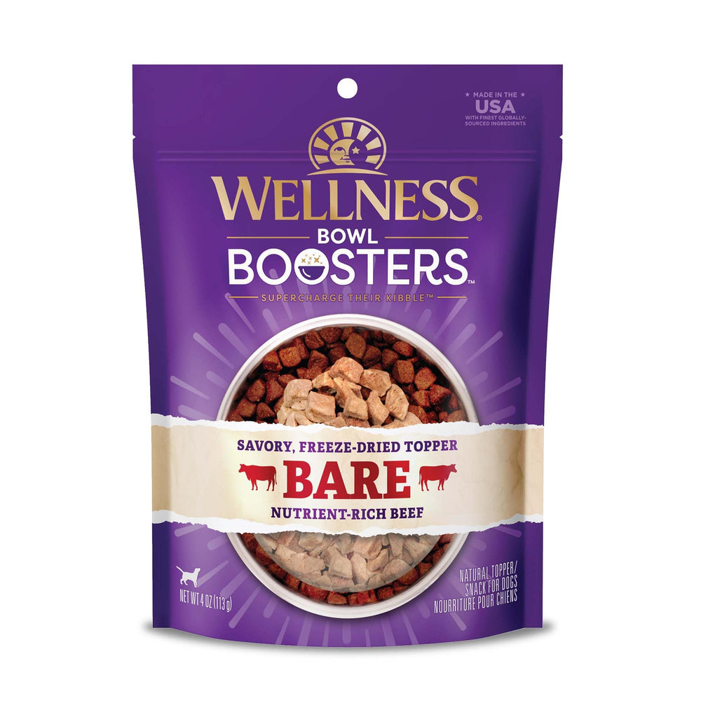 Wellness Bowl Boosters Bare – emballage pratique pour saupoudrer sur les croquettes.