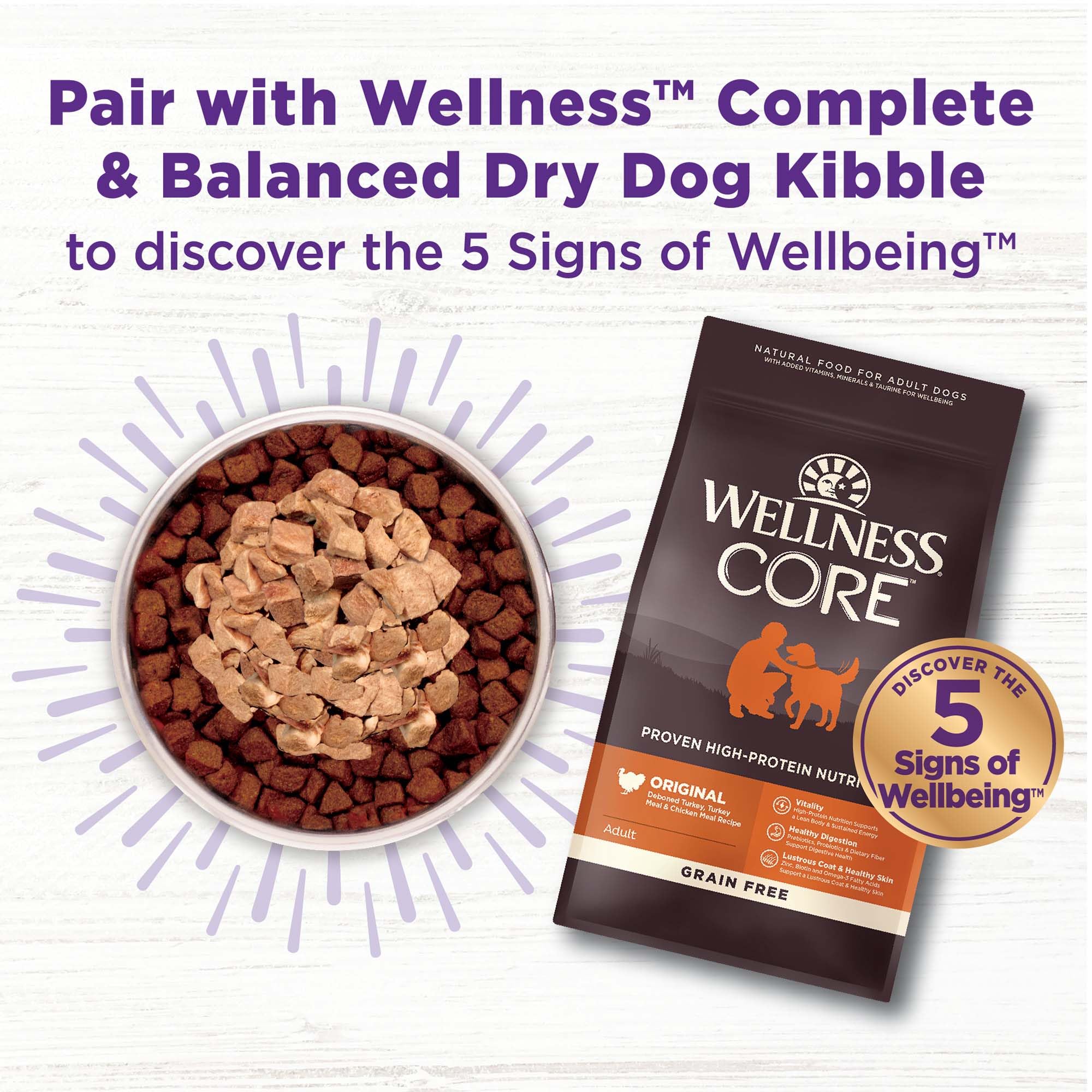 Wellness Bowl Boosters Bare – ingredients naturels sans additifs artificiels.