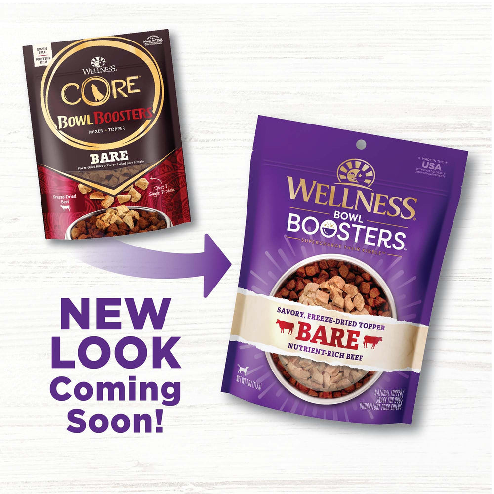 Wellness Bowl Boosters Bare – protéine boeuf réelle enrichit le repas quotidien.