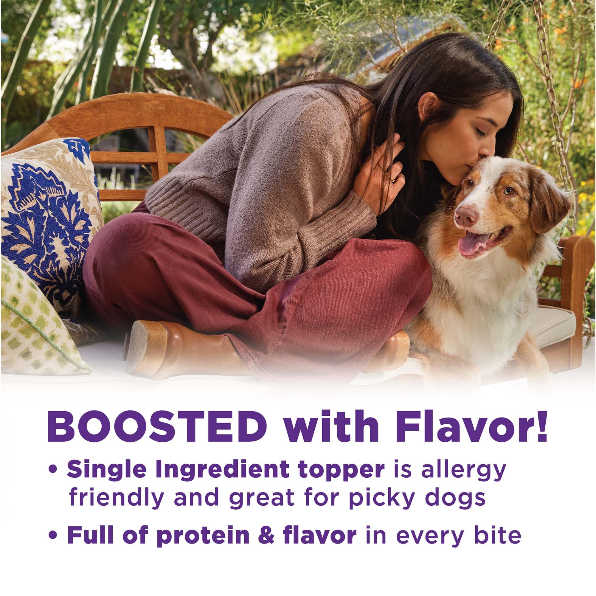 Wellness Bowl Boosters: ingrédients naturels sans maïs, blé ni soja.