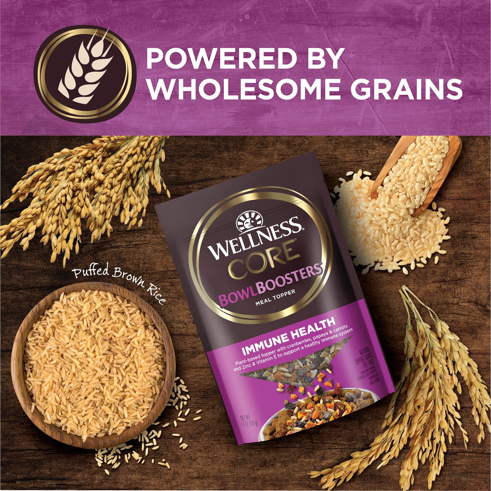 Wellness Bowl Boosters: sac 4 onces pratique pour les portions quotidiennes.