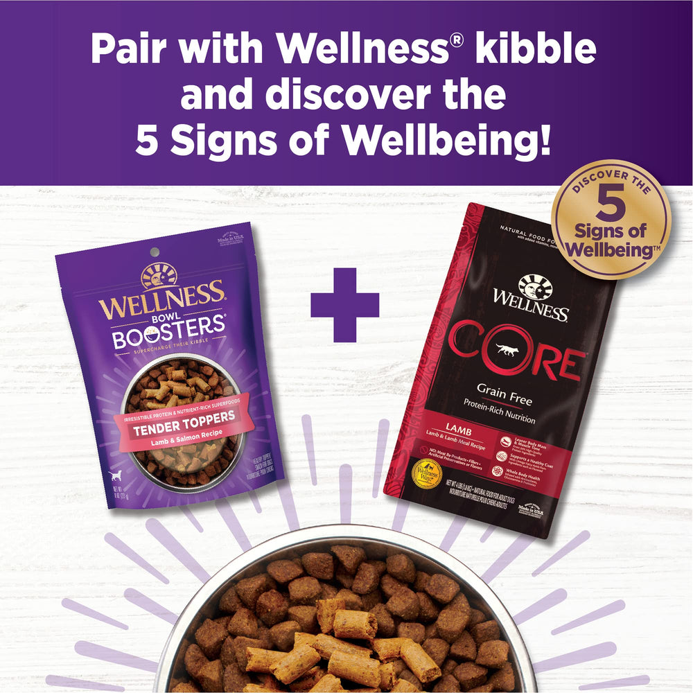 Sans céréales Wellness Tender Bowl Boosters pour chiens sensibles