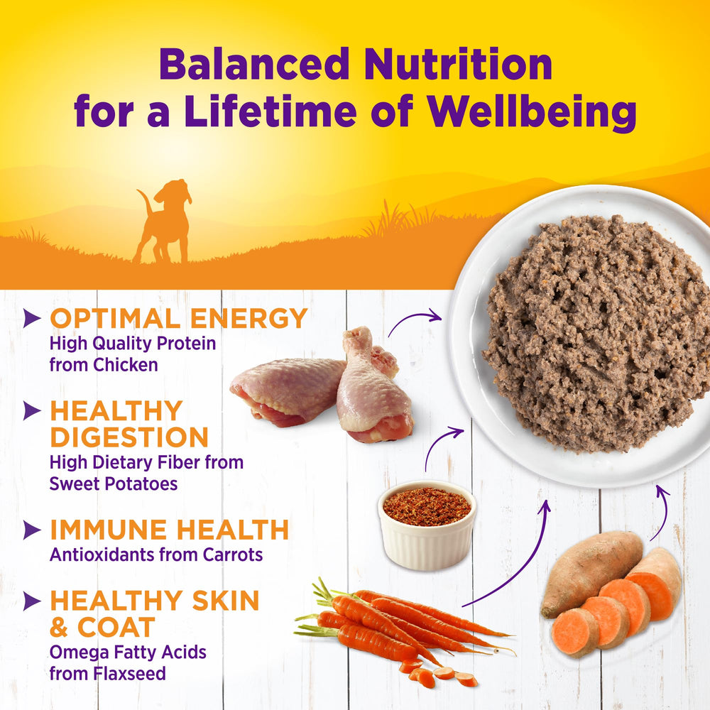 Wellness Complete Health chiot, calcium et phosphore, croissance osseuse saine.