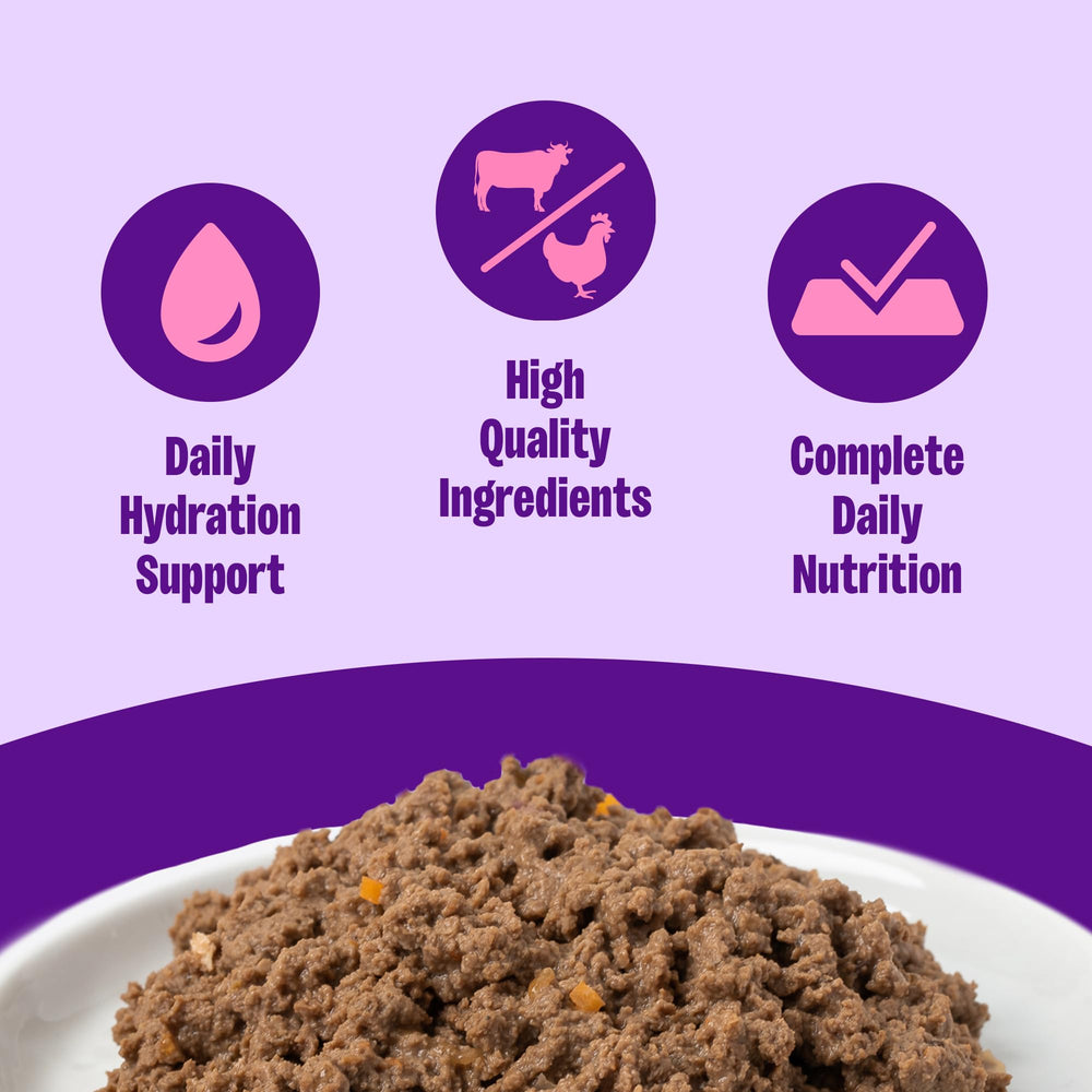 Texture fondante de la pâtée Wellness pour chat adulte.
