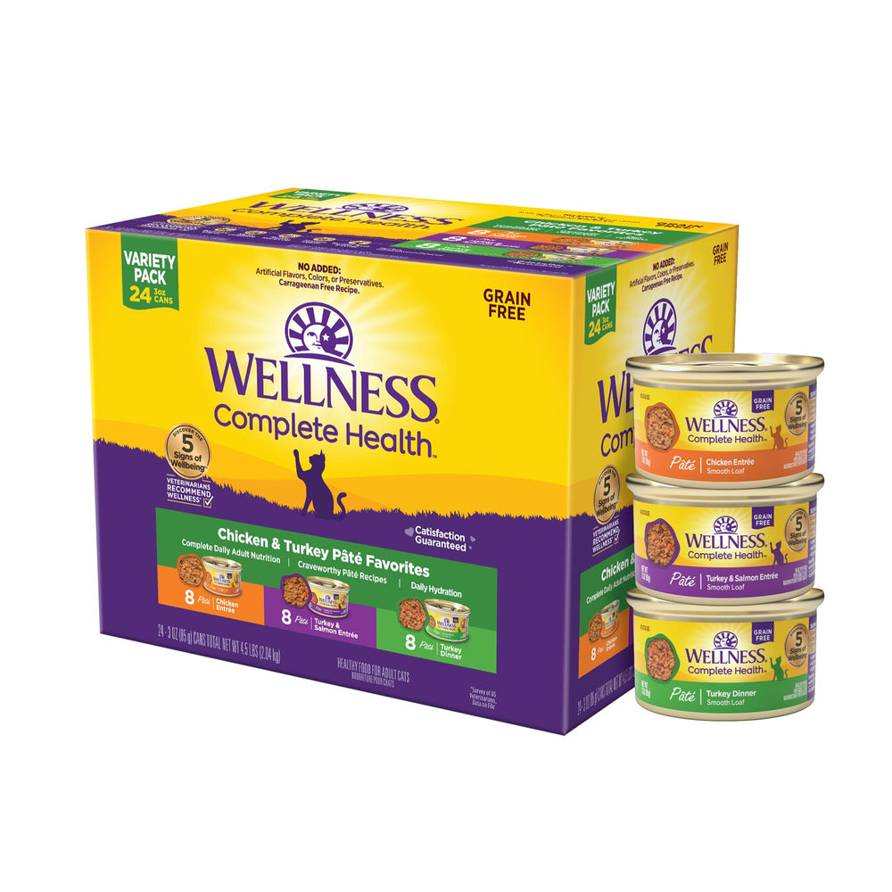 Wellness chat-pate-poulet : pâté protéiné pour chat adulte