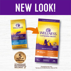 Texture des croquettes sans cereales Wellness Chat, appetissante et croquante.