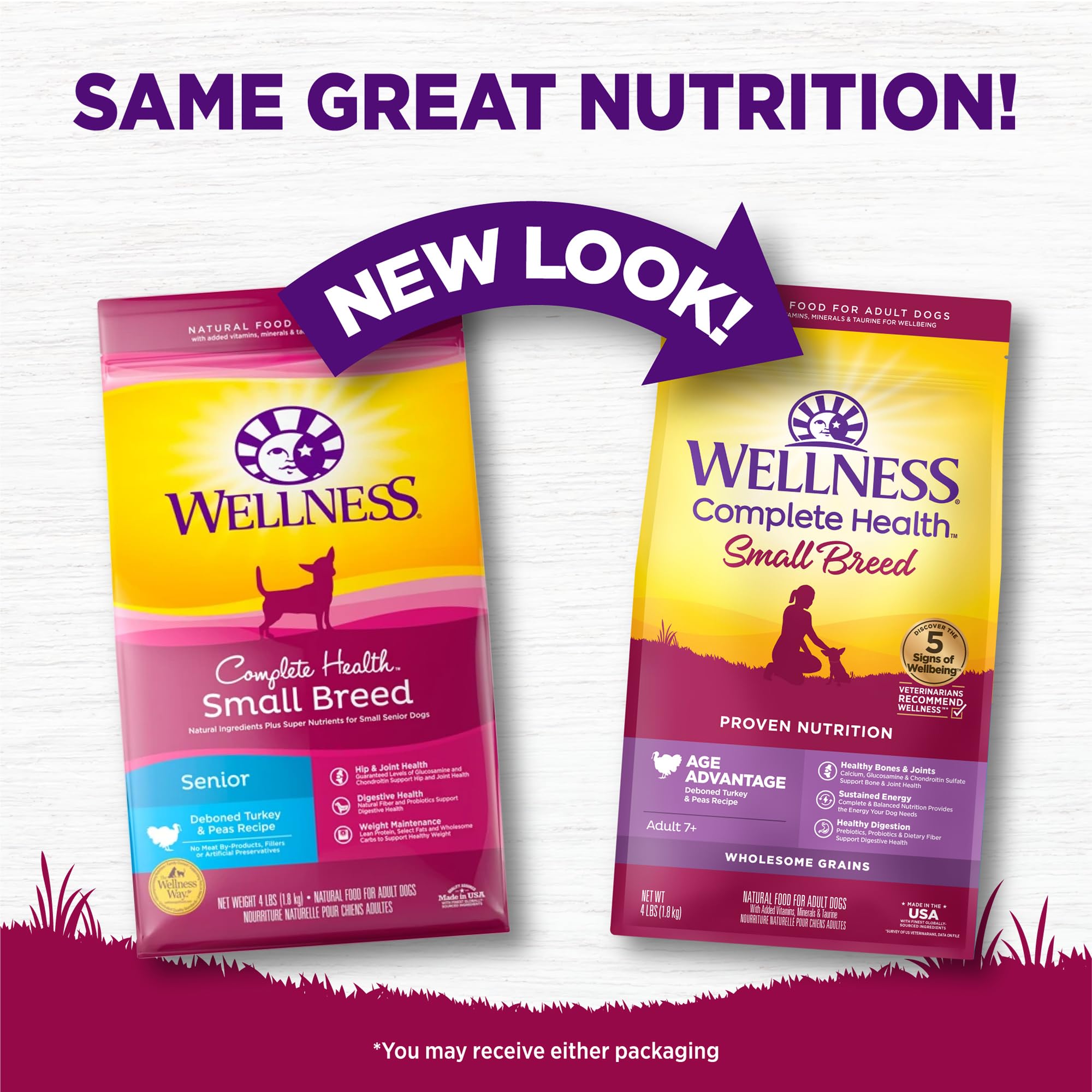 Wellness Complete Health Age Advantage ingrédients poulet et pois – recette naturelle et appétente.