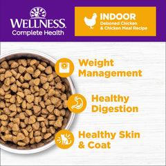 Wellness Complete Health: croquettes sans céréales au poulet pour chat.