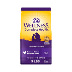 Wellness Complete Health pour chien, emballage pratique pour la fraîcheur.