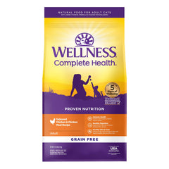 Wellness Complete Health croquettes poulet: croquant attractif et première protéine.
