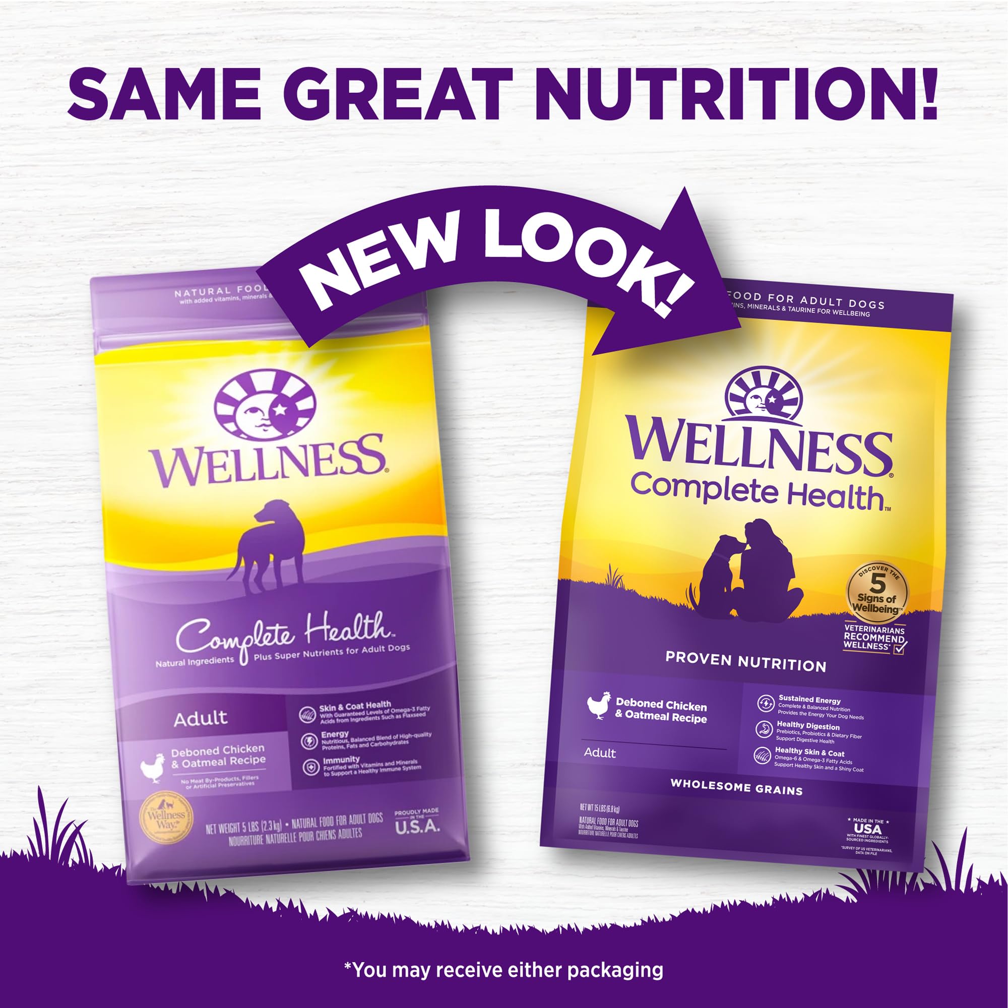 Texture crounante Wellness Complete Health favorisant digestion