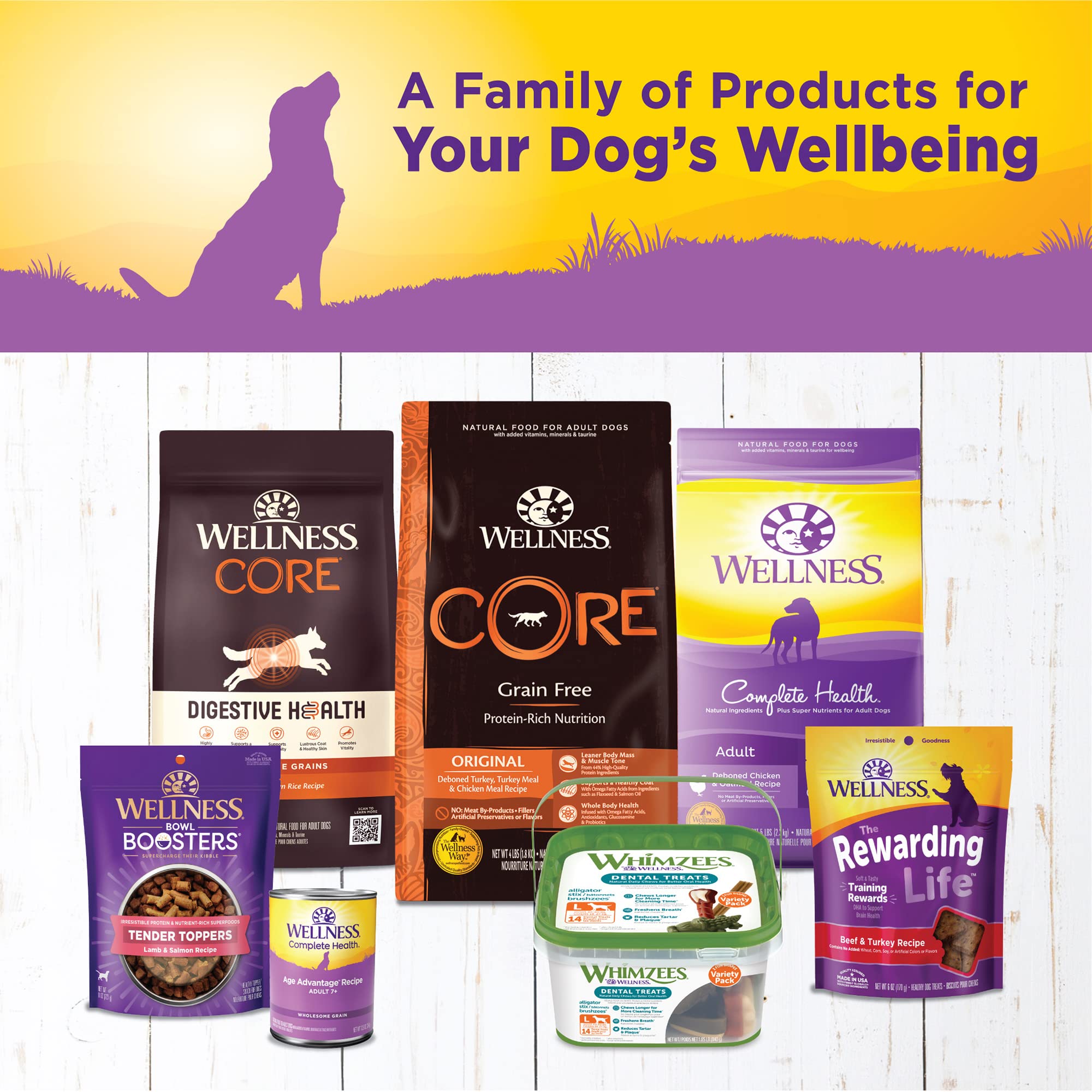 Conditionnement pratique: pack de 12 boîtes Wellness Complete Health, pour repas réguliers.