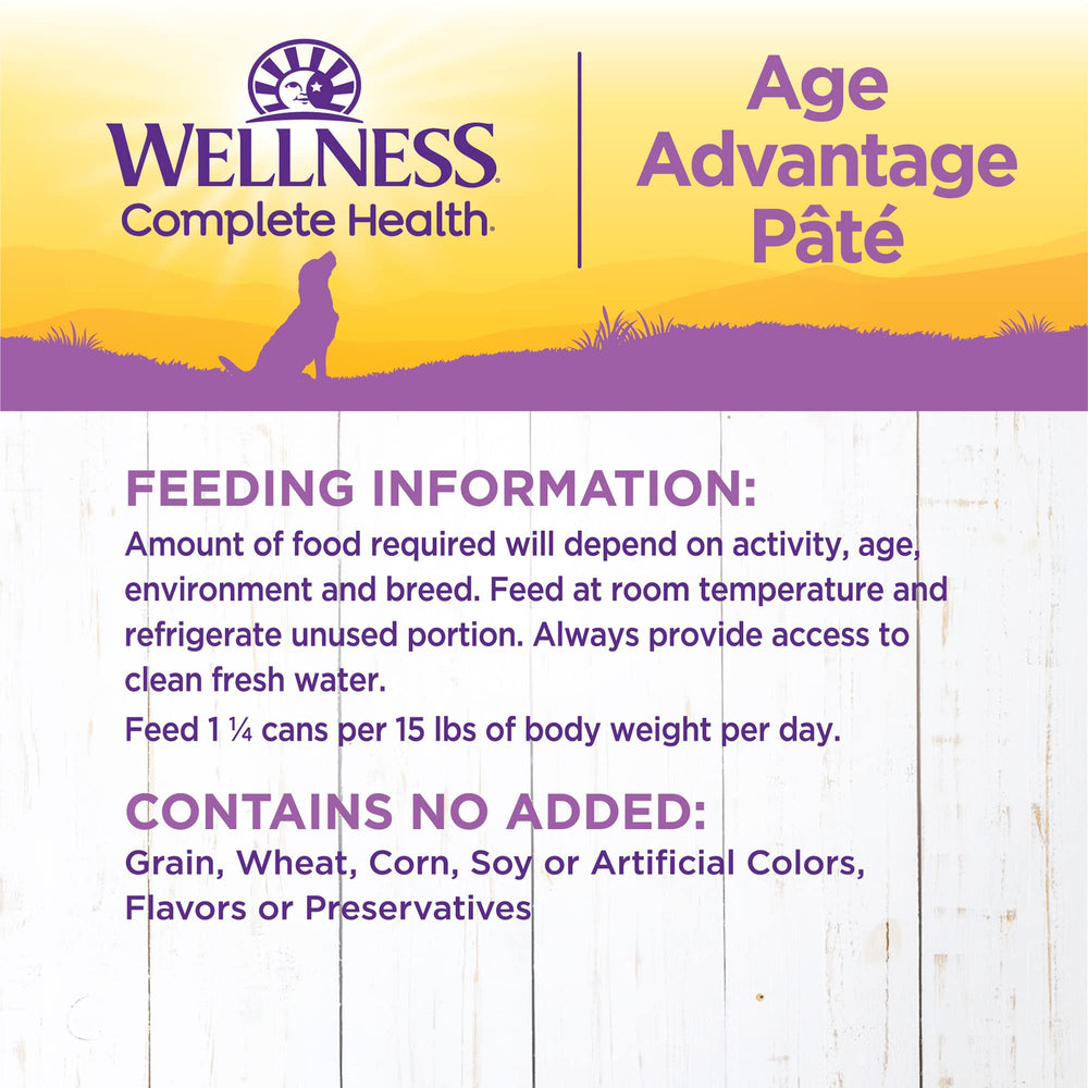 Texture pate lisse: Wellness Complete Health, prise en bouche facile pour chiens adultes.
