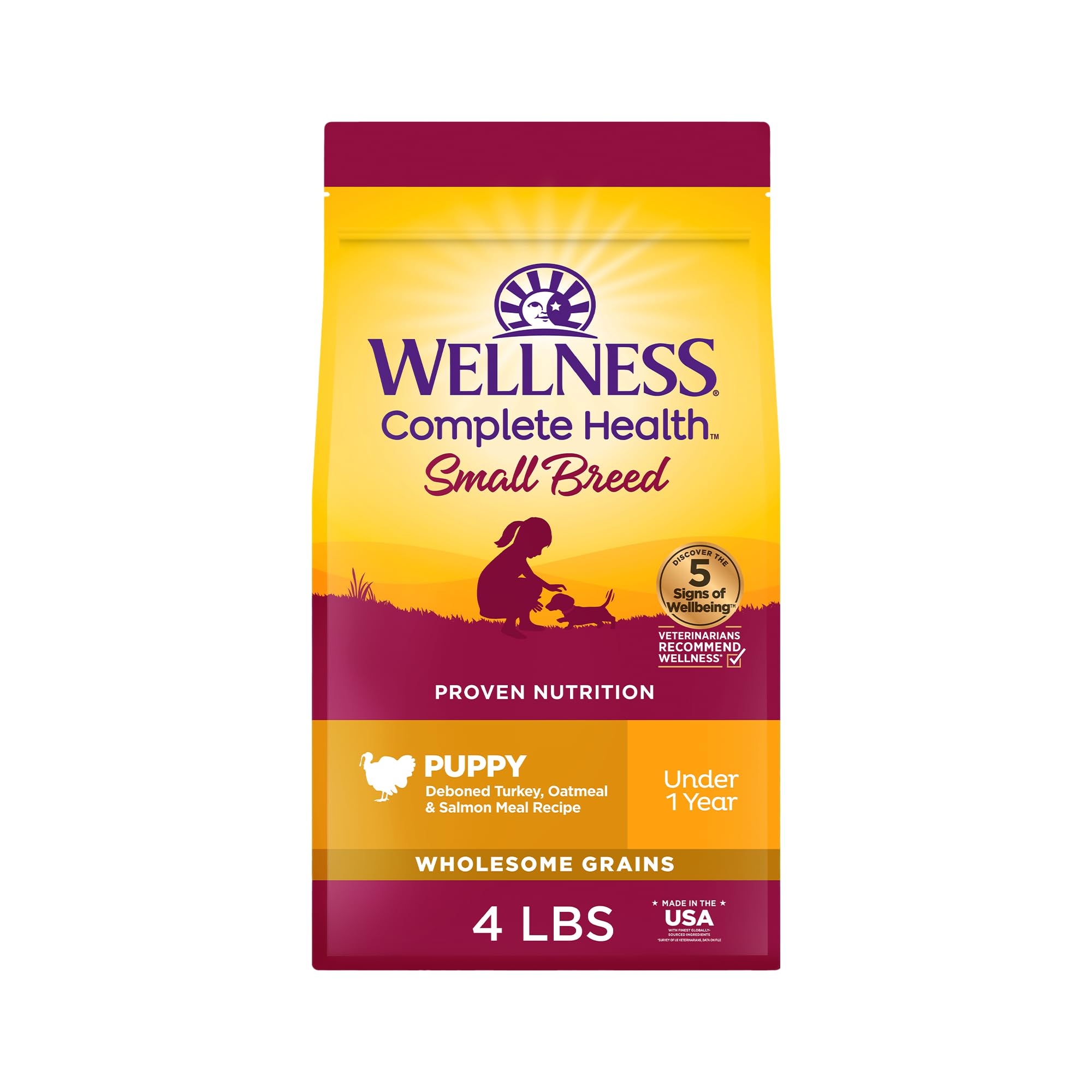 Wellness Complete Health – sac-nourriture-petit-chien, facile à doser et frais.