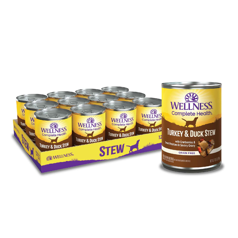 Wellness Complete Health turkey-duck-stew, morceaux copieux en conserve parfait pour repas quotidien