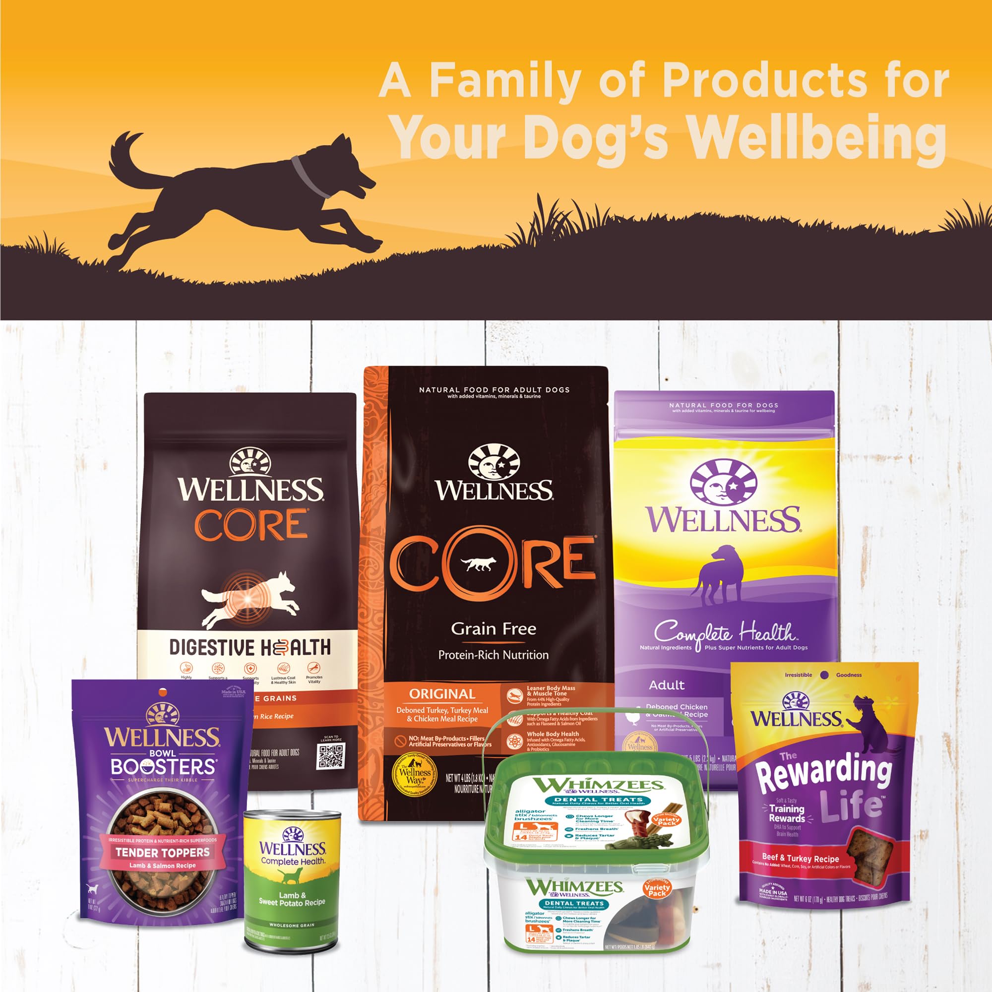 Pack de 12 boîtes Wellness Core, pratique et économique.