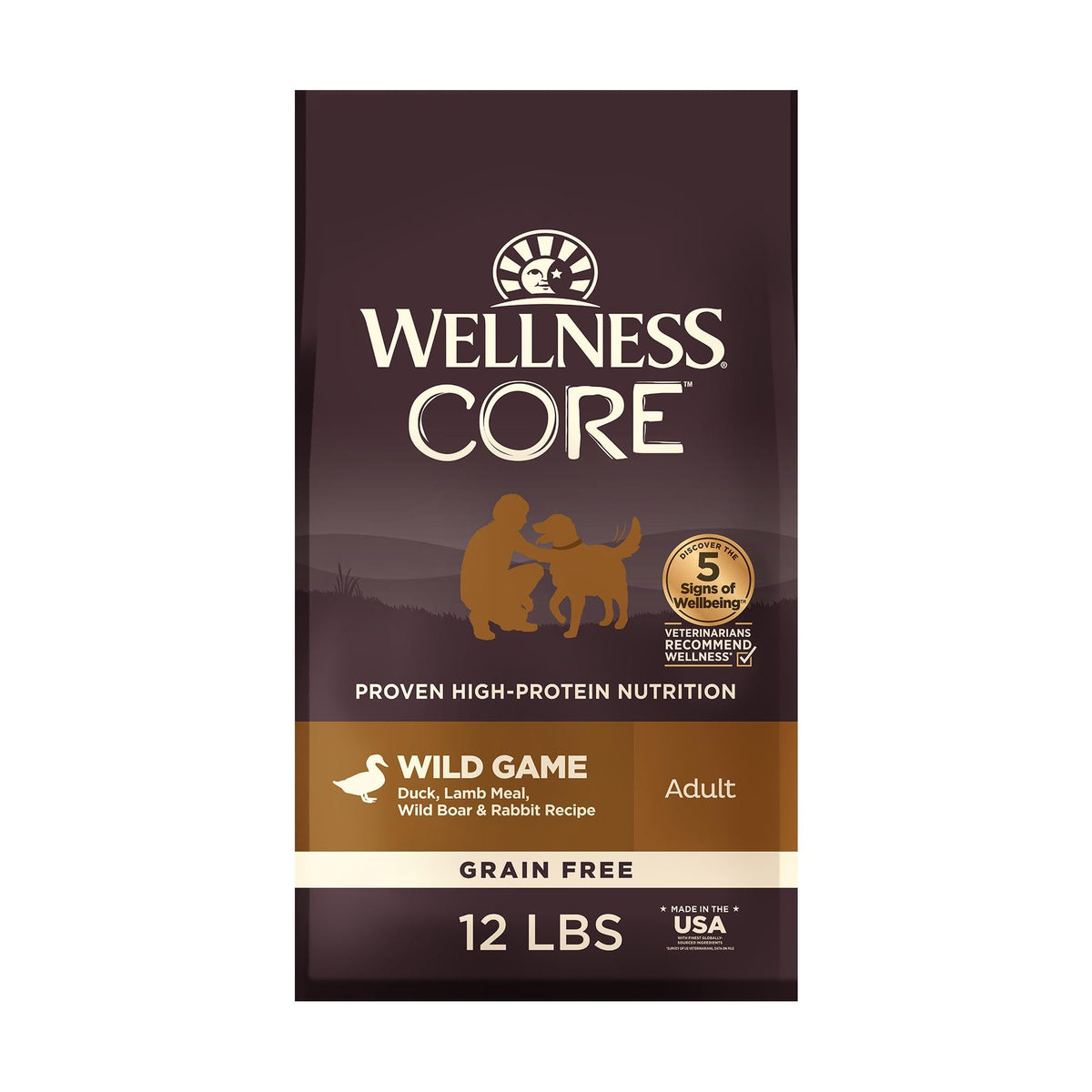 Wellness CORE: sachet 12 livres, alimentation sèche sans céréales pour chien