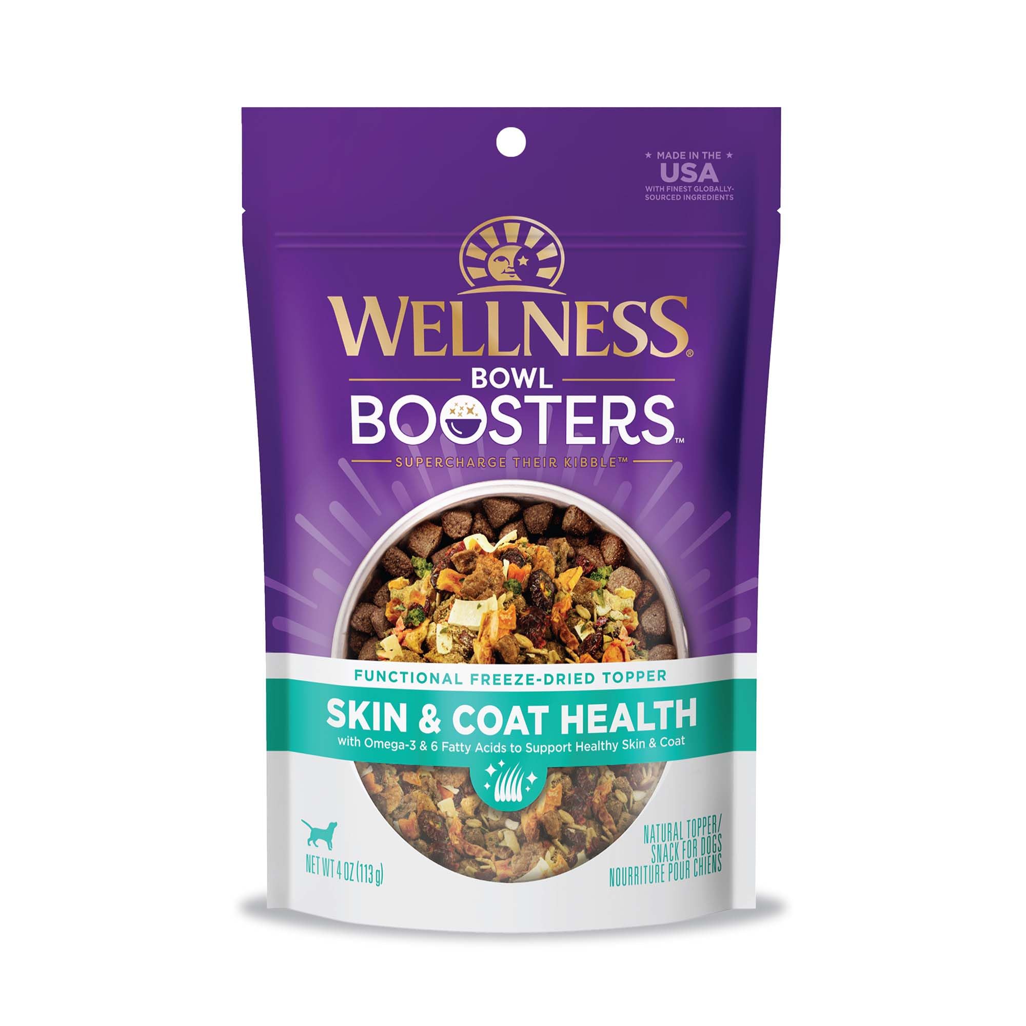 Wellness CORE Bowl Boosters emballage 113 g, dosage facile pour varier les repas.